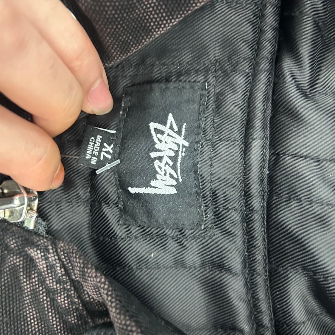 스투시 캔버스 인슐 레이티드 워크 자켓 블랙 xl 상품이미지3