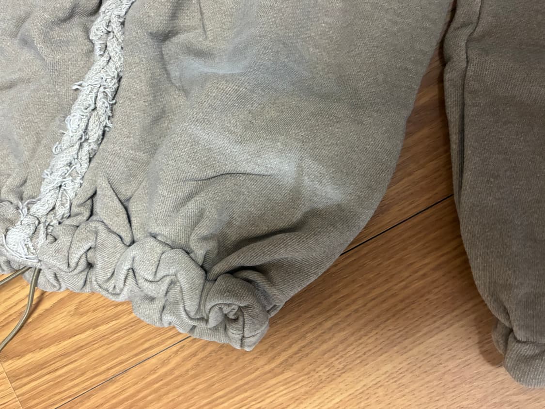 나체 스웻 팬츠 베이지 1사이즈 상품이미지3