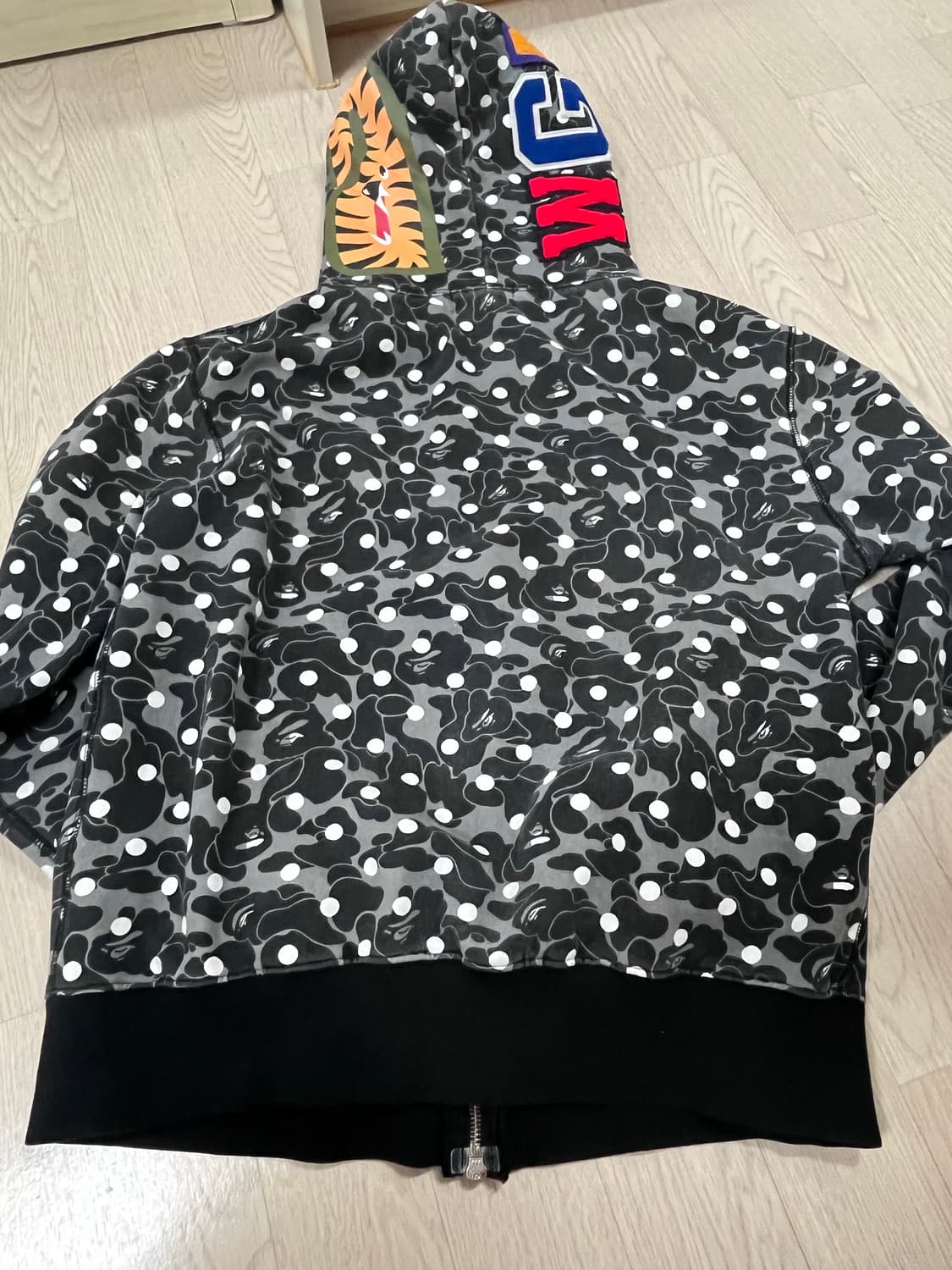 XL 베이프 도트 샤크 후드집업 상품이미지5