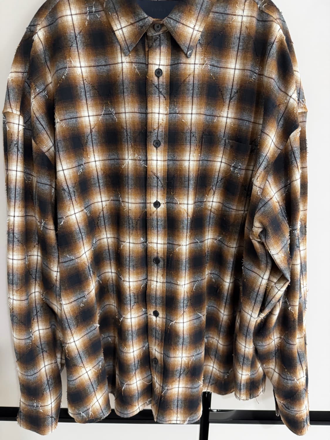 [매물 최저가] 준지 아가일 브라운 셔츠 상품이미지2