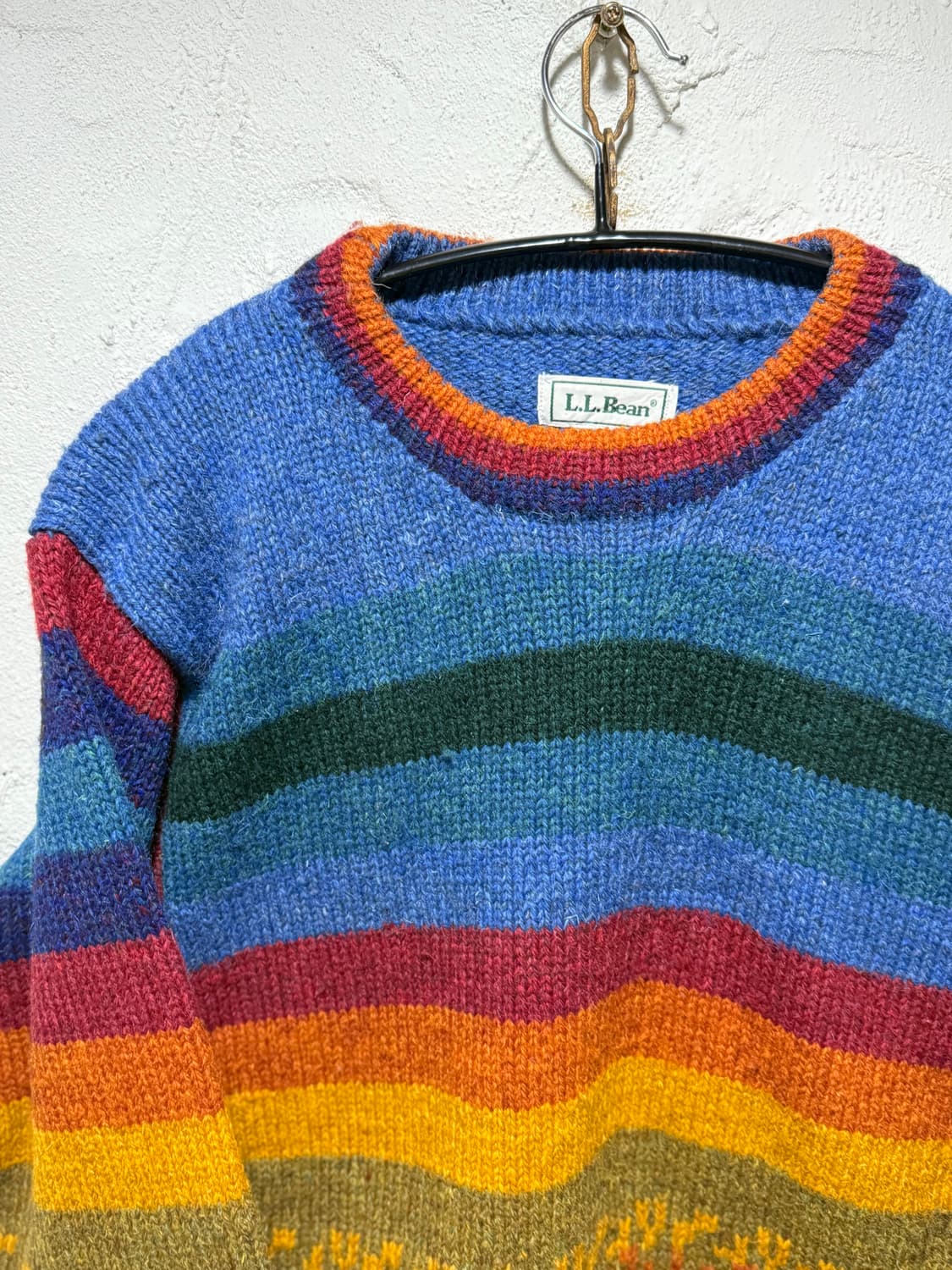 1990’s L.L.Bean Wool Navajo Knit 상품이미지4