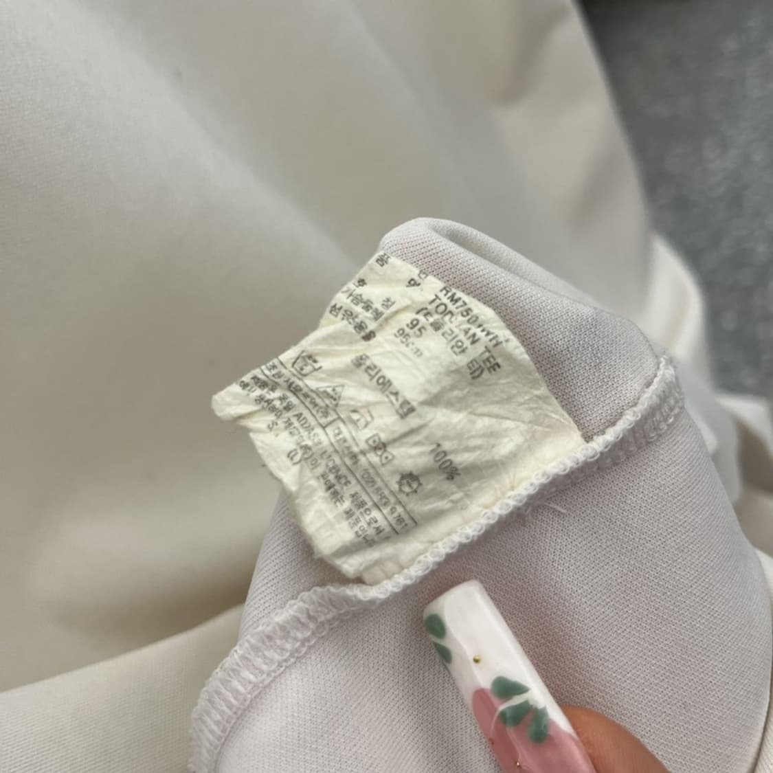 아디다스 희귀 빈티지 제우교역 링거티 반팔티 85 C11396 상품이미지6
