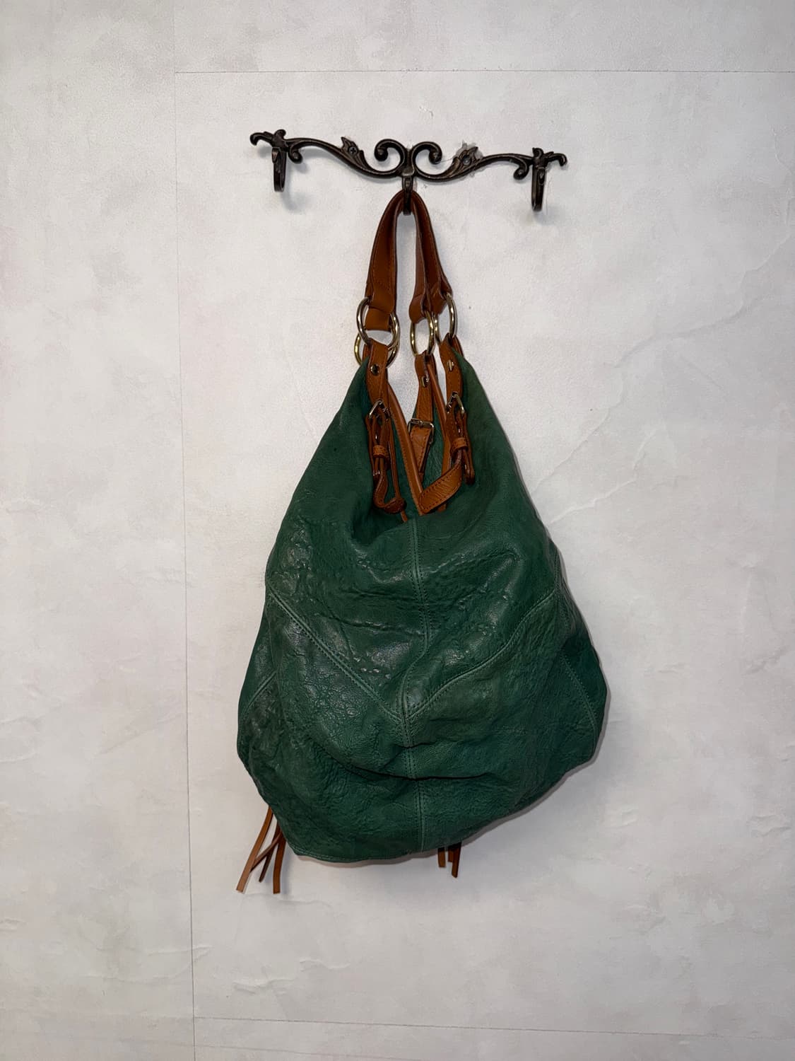 Rubina khaki brown lamb&cow skin 숄더백 상품이미지5