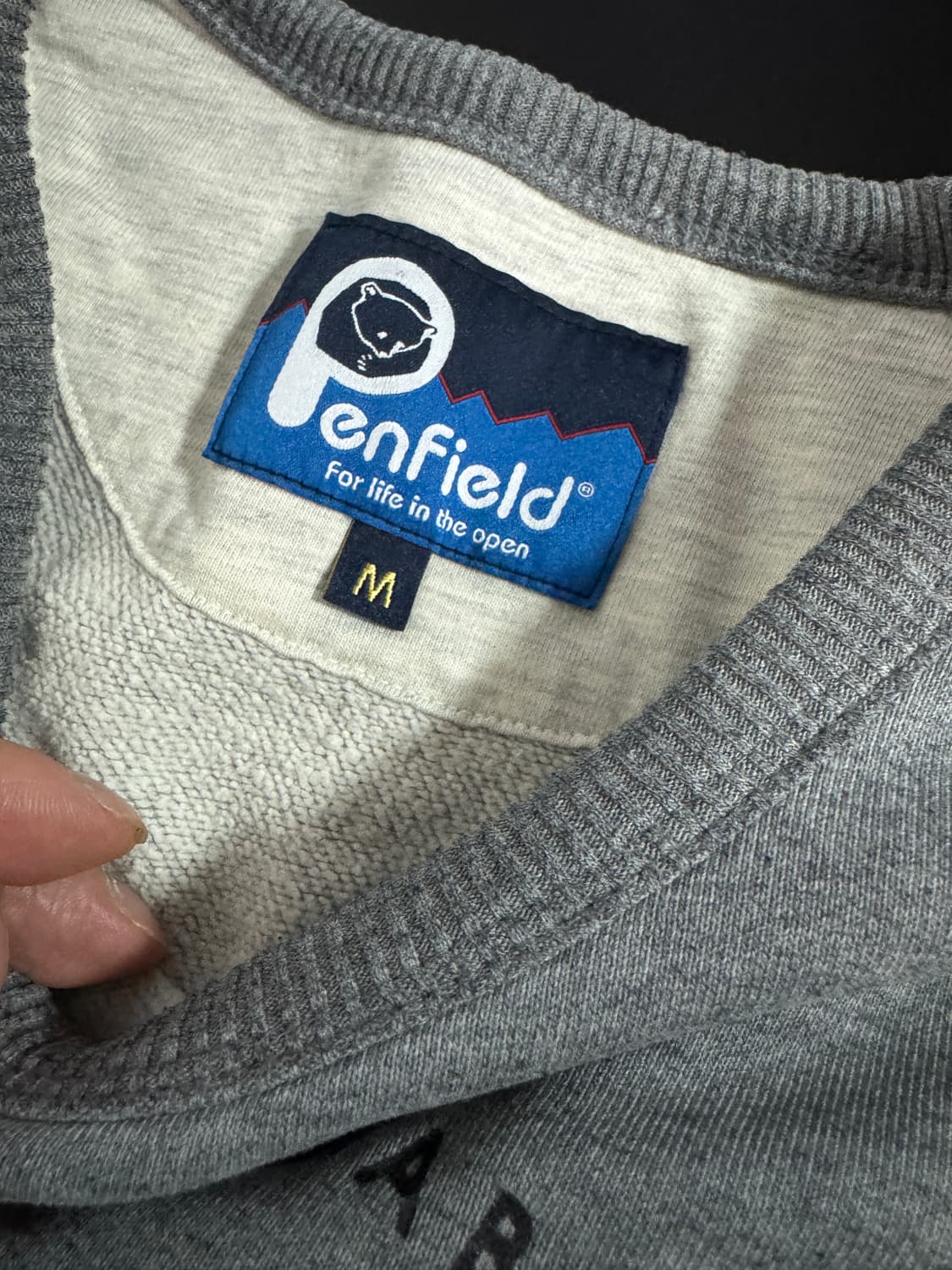 펜필드 Penfield 빅 로고 빈티지 그레이 맨투맨 상품이미지4