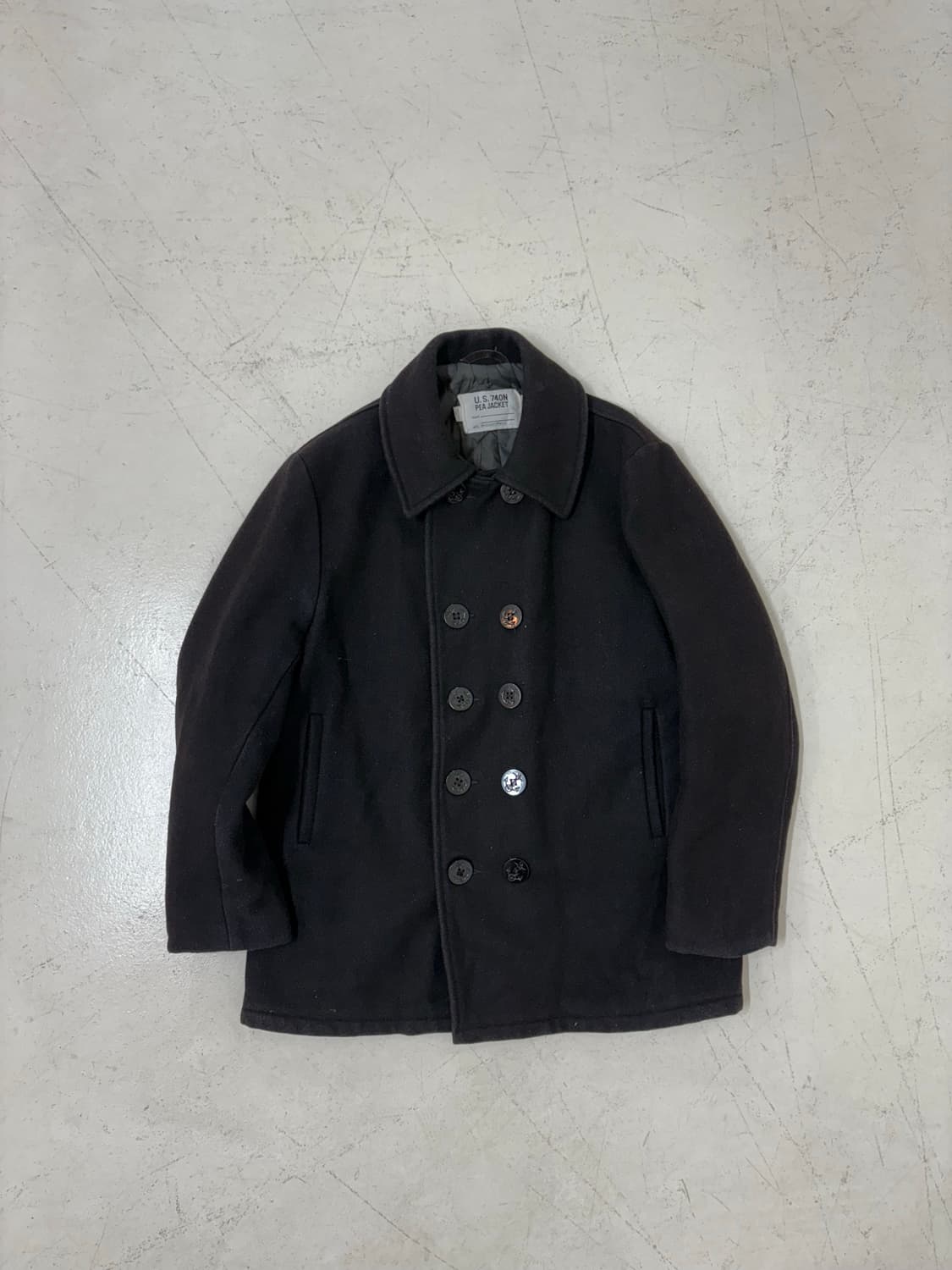 80‘s Schott Classic Melton Wool PeaCoat  상품이미지1