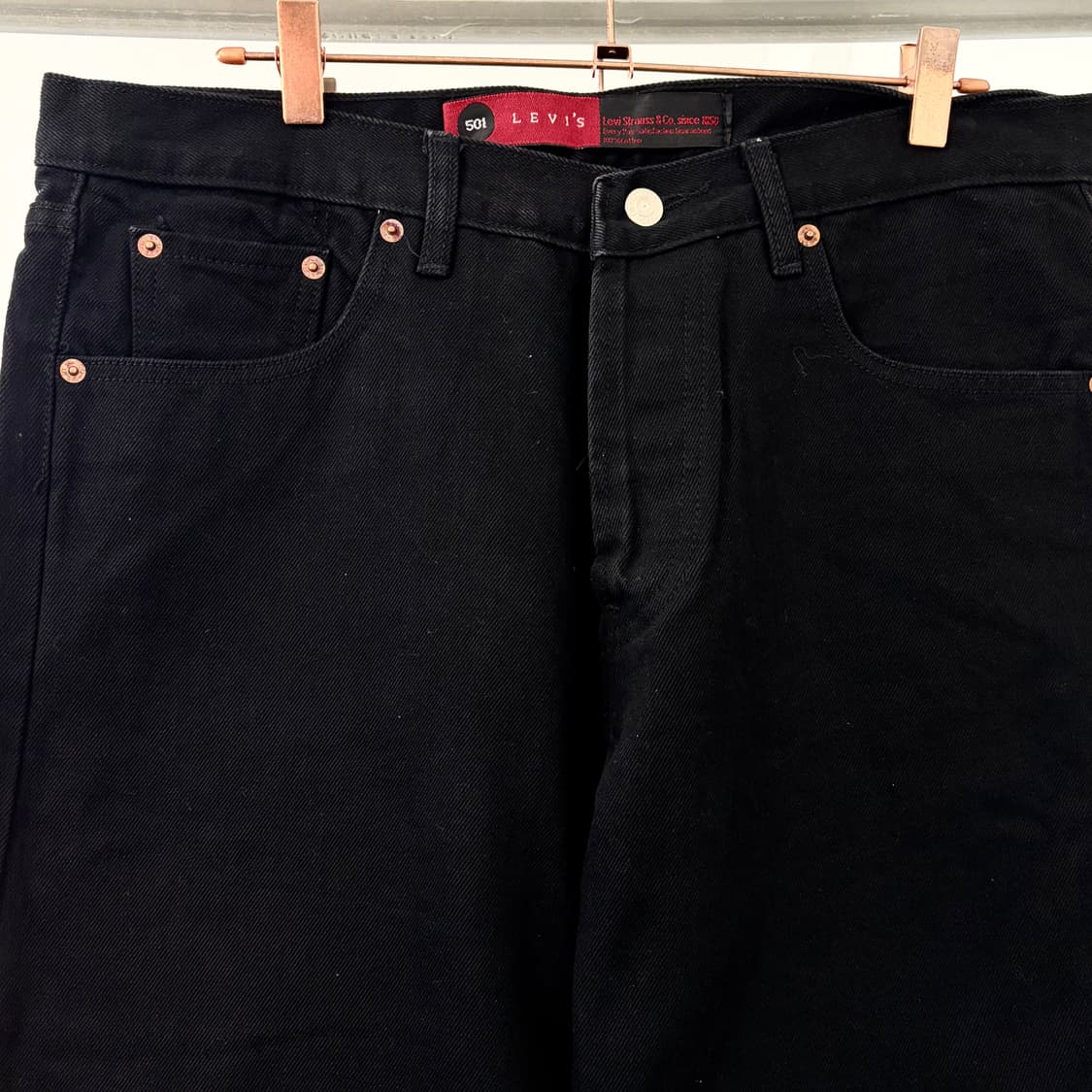 리바이스 501 USA 블랙 진 상품이미지7