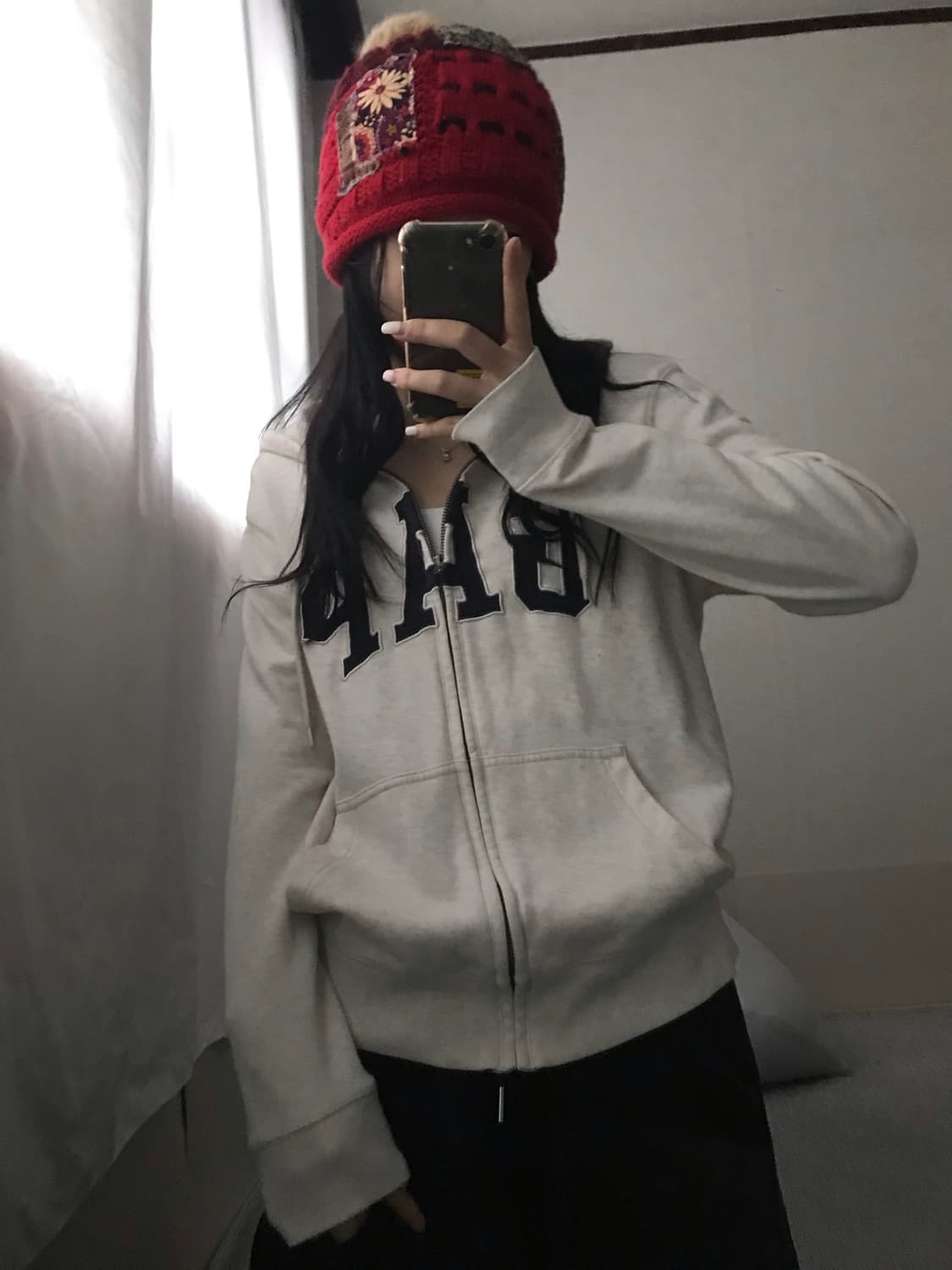 갭 오트밀 후드집업 상품이미지2