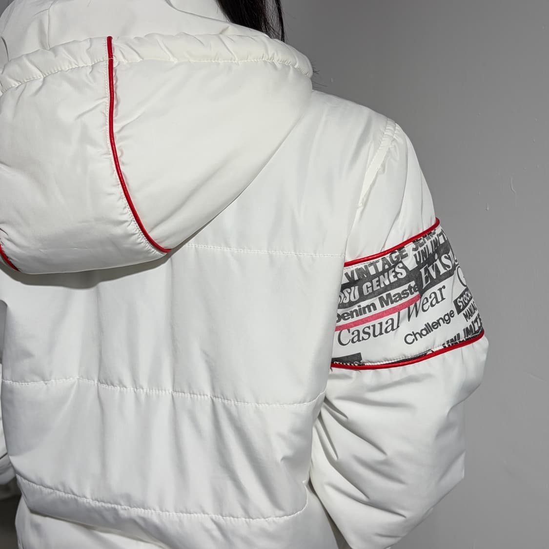 EVISU 에비수 화이트 패딩 상품이미지5