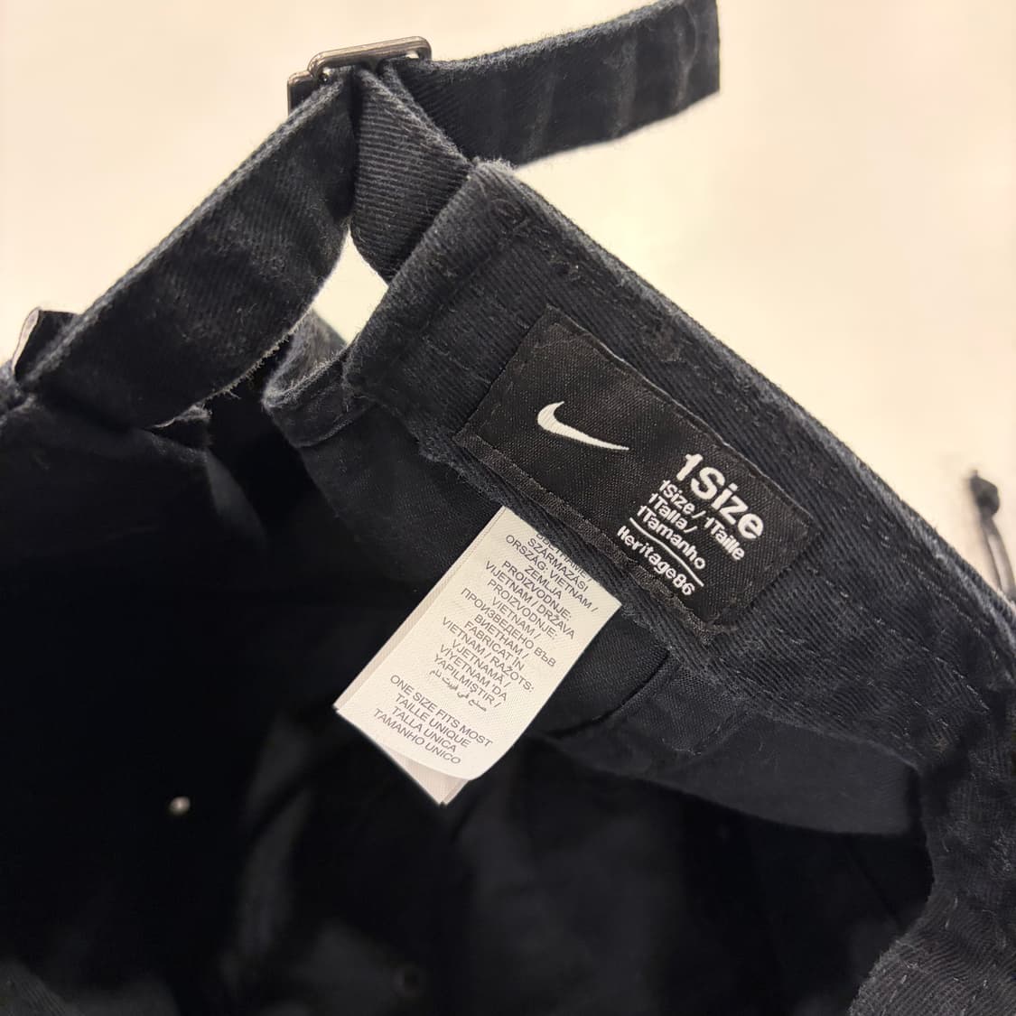 나이키 스우시 블랙 볼캡 상품이미지4