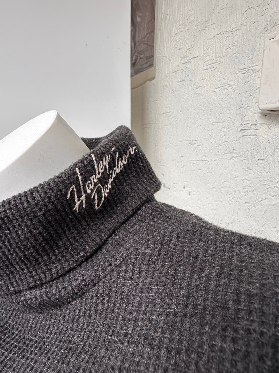 harley davidson grey turtleneck knit 상품이미지2