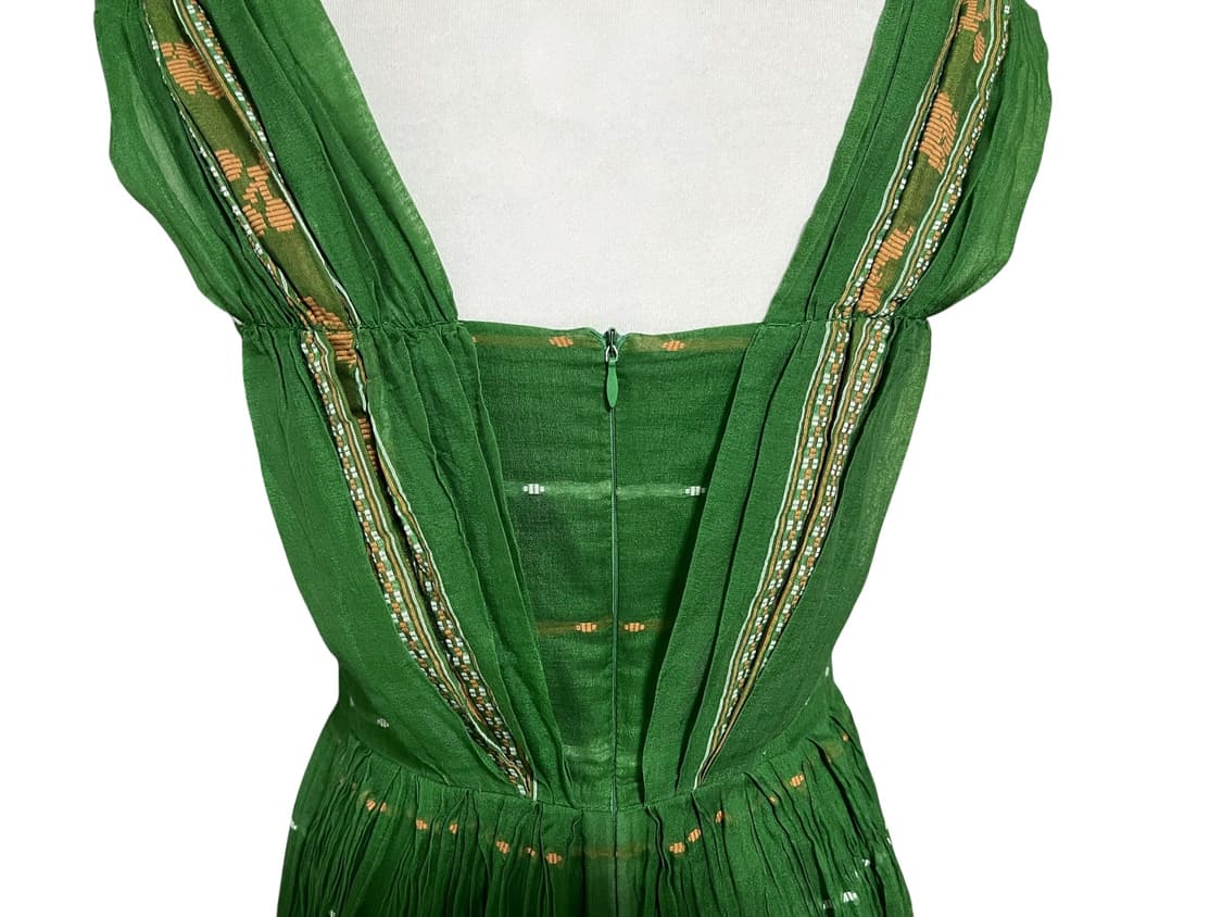 질스튜어트 그린 스트라이프 롱 원피스 상품이미지6