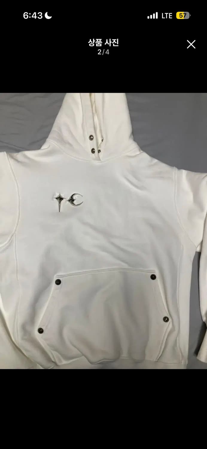 떠그클럽 아머 후드 화이트 상품이미지2