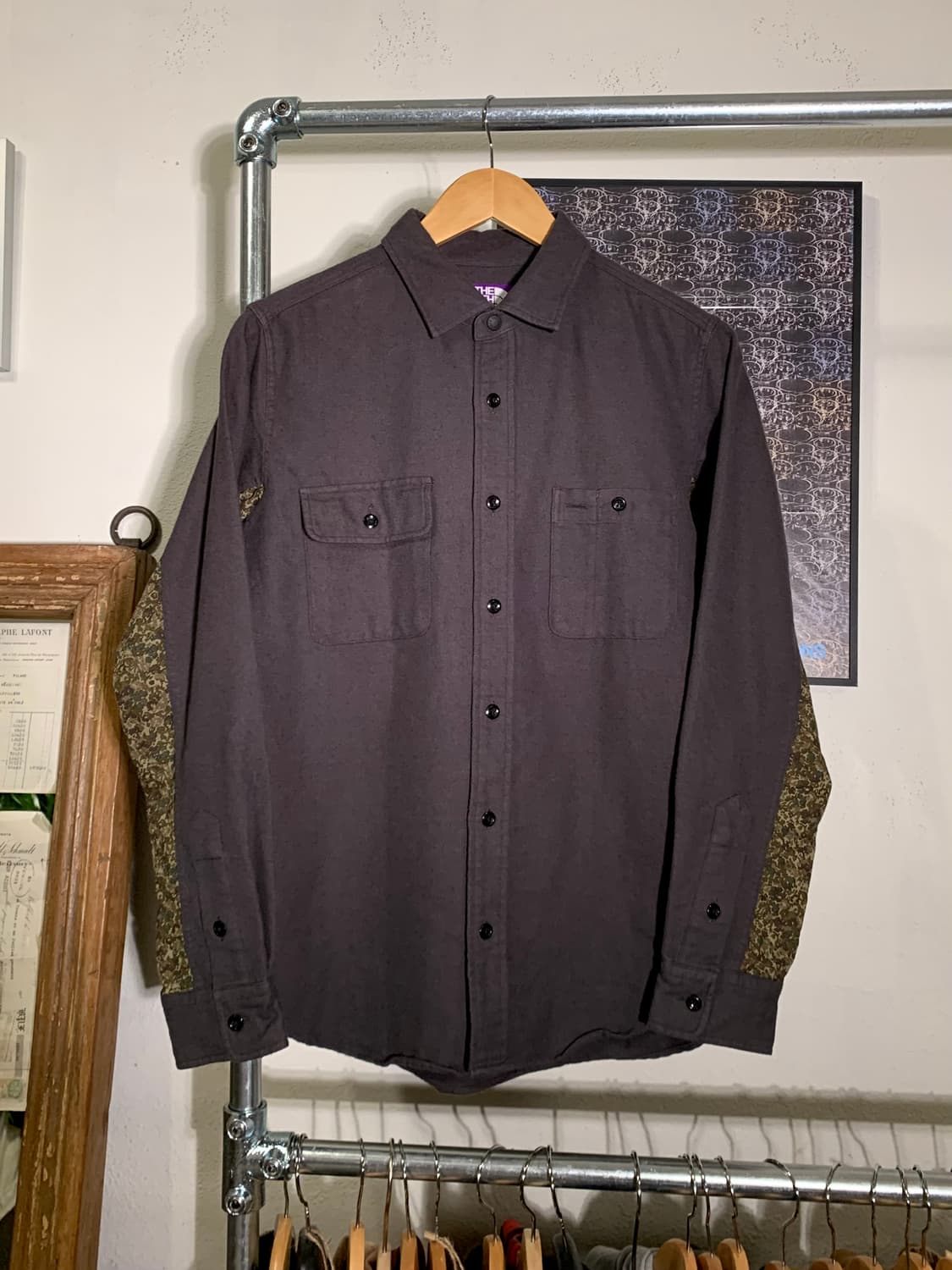 노스페이스 퍼플라벨 플라워 패턴 셔츠 상품이미지1