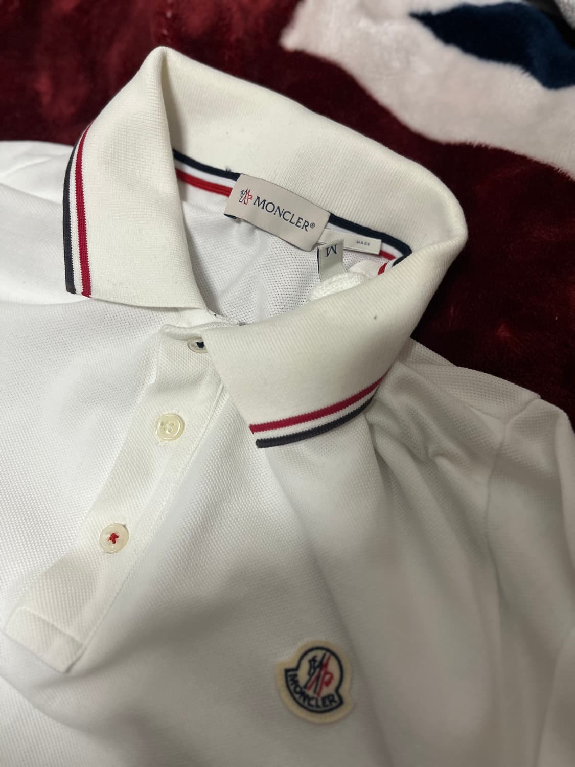 MONCLER 긴팔 카라티 M 95 정품 상품이미지3