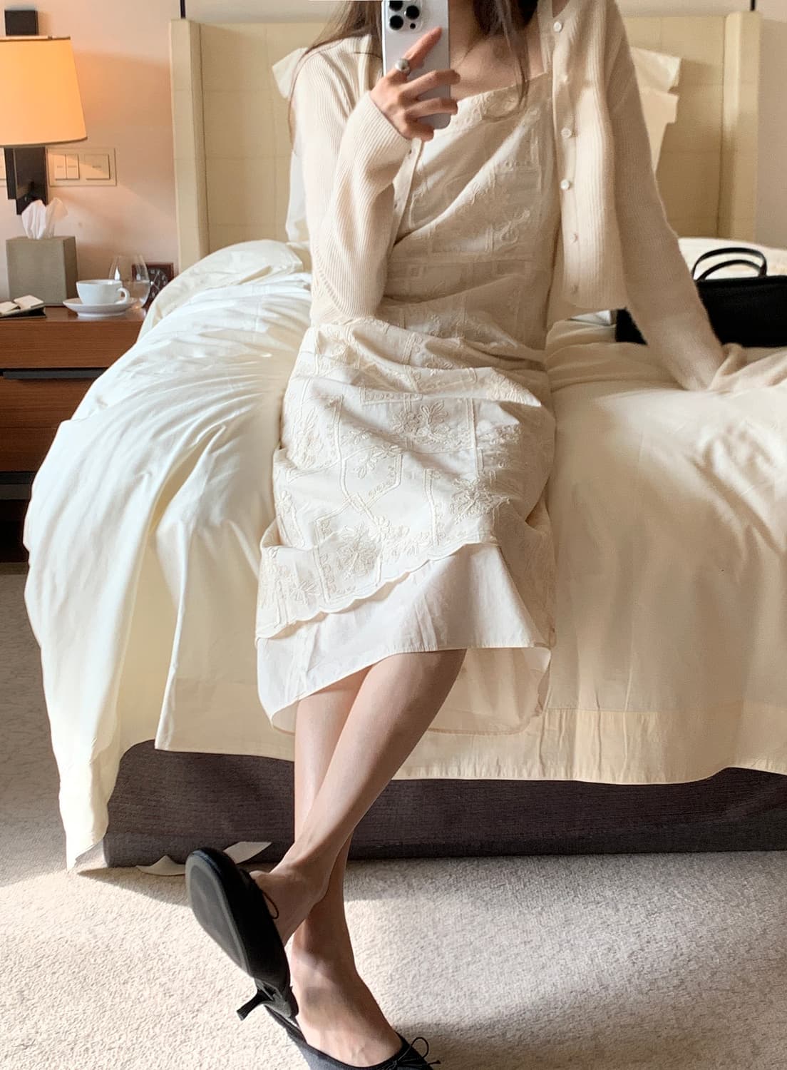 미엘miel 앤유가디건 크림 상품이미지9