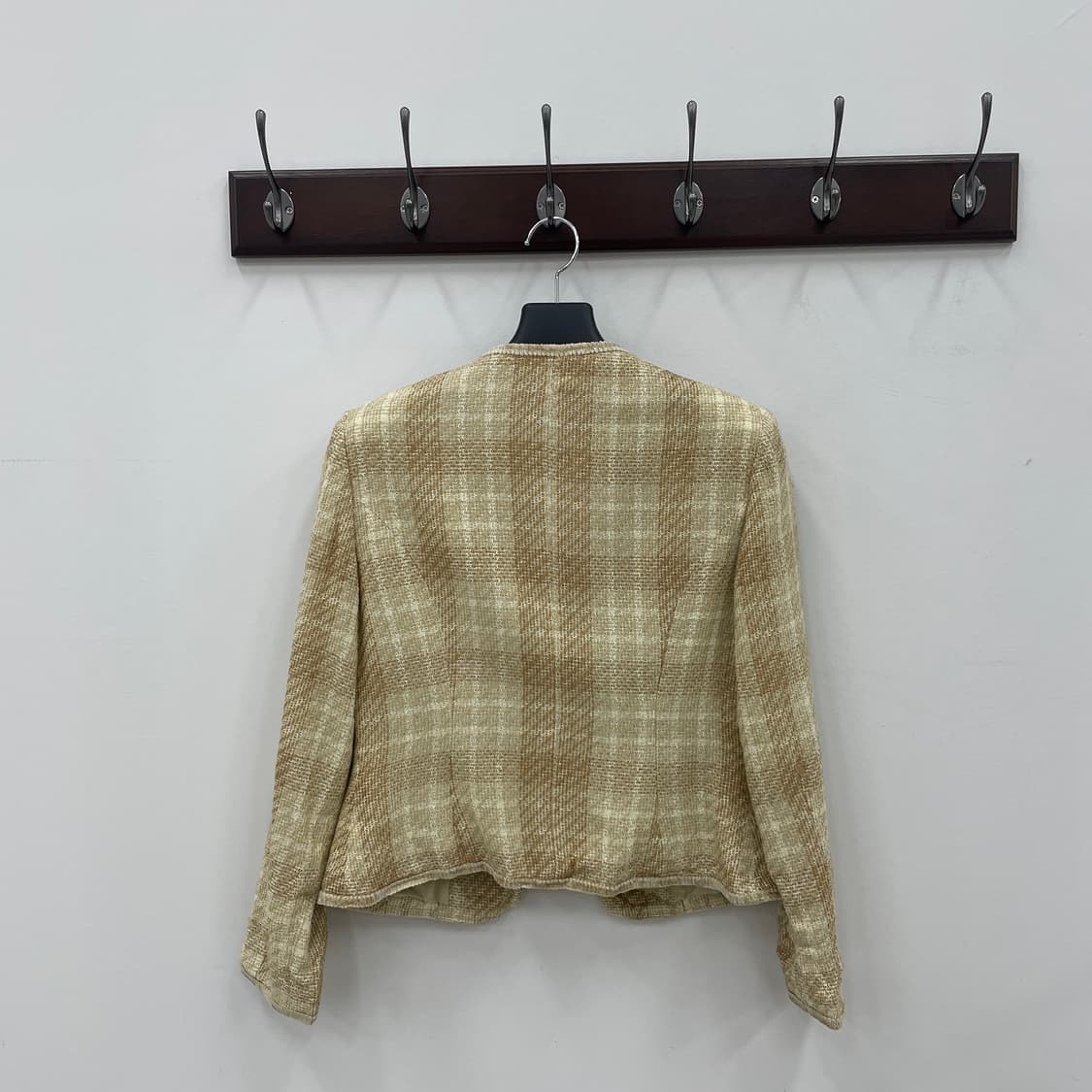 재팬 빈티지 체크 트위드 자켓 상품이미지2