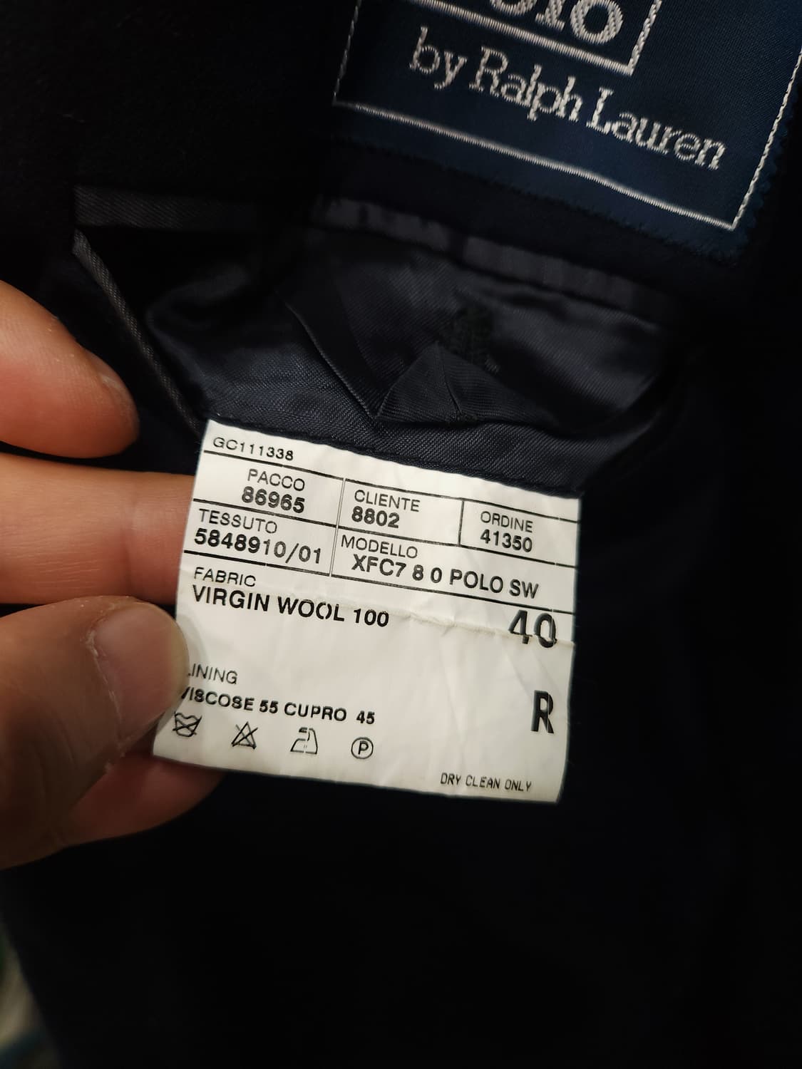 폴로 랄프로렌 네이비 버진울 블레이저

 상품이미지7