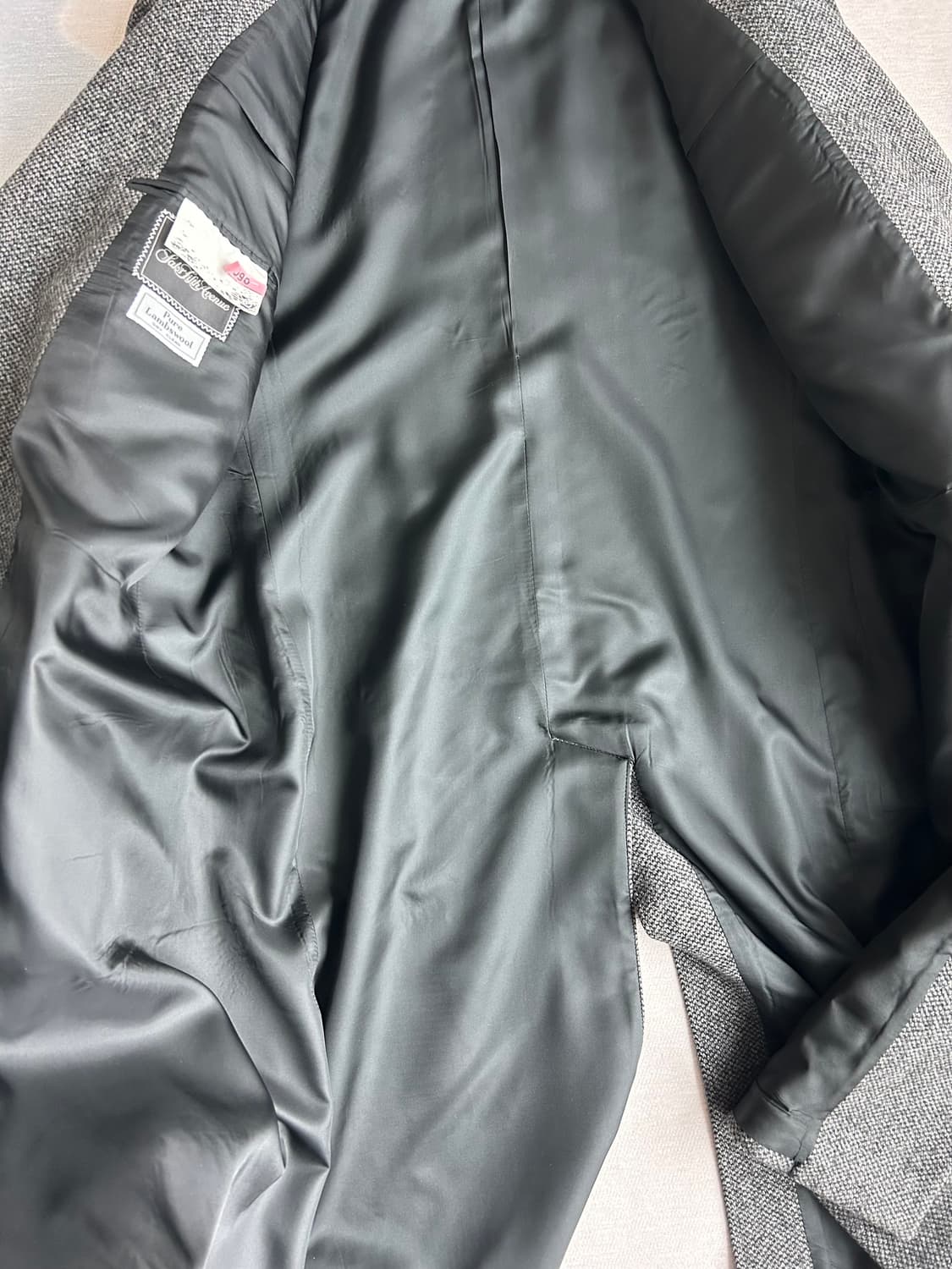 빈티지 아쿠아스큐텀 퓨어램스울 트위드 코트 상품이미지4