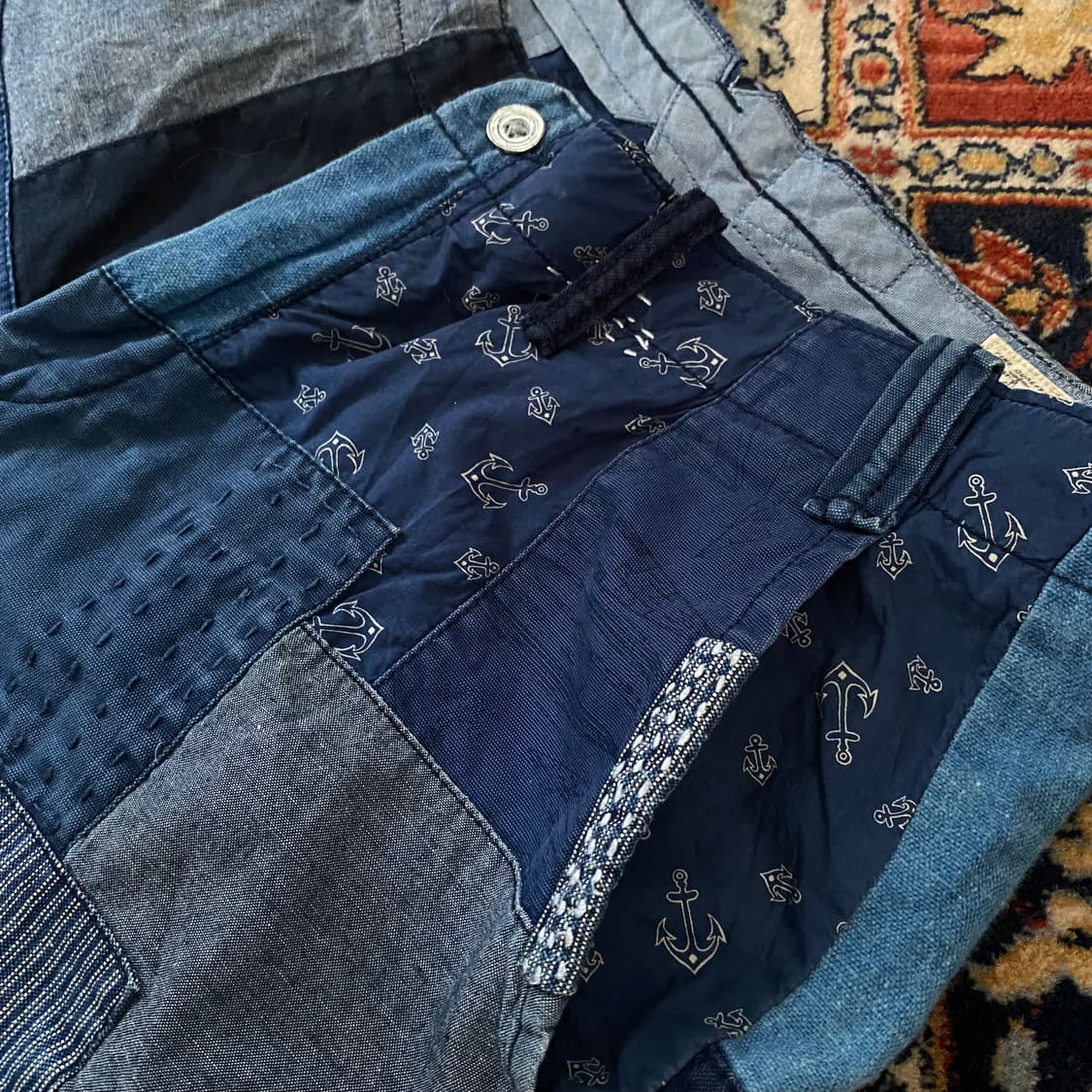 🌊Polo sashiko patchwork shorts 상품이미지4