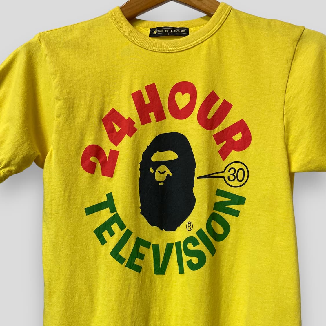 (여성S)24HOUR x Bape 반팔티셔츠 상품이미지2