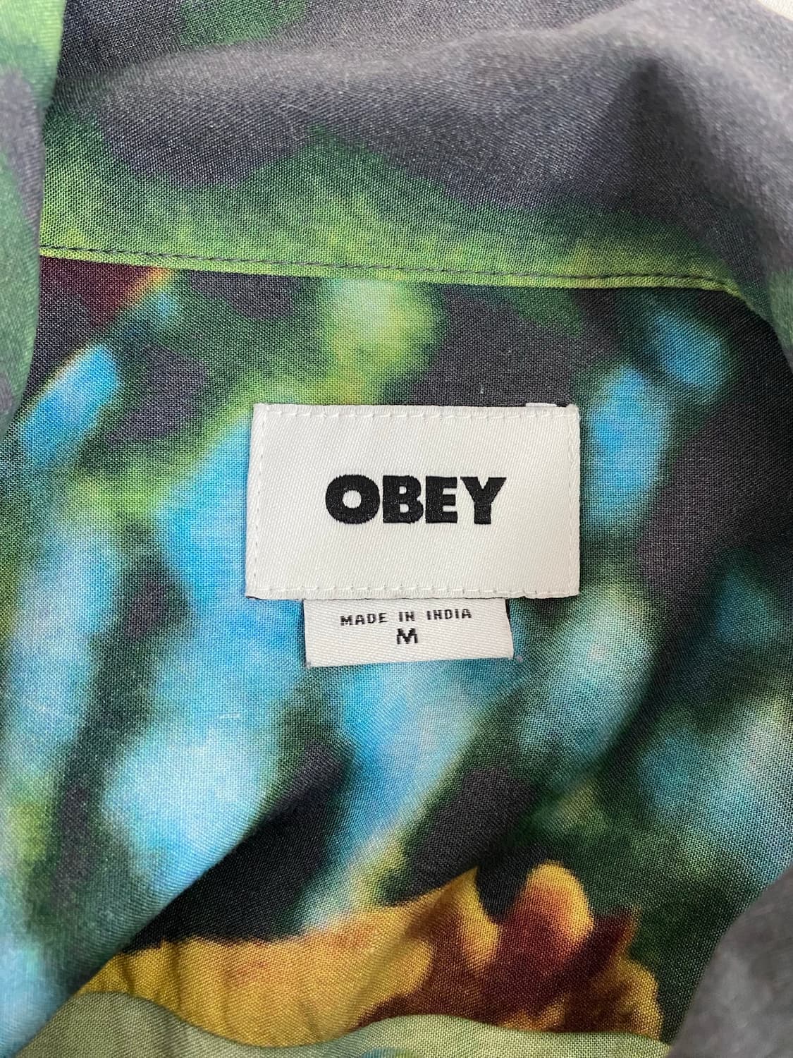 오베이 OBEY 블룸 플라워 반팔 셔츠 M <307> 상품이미지4