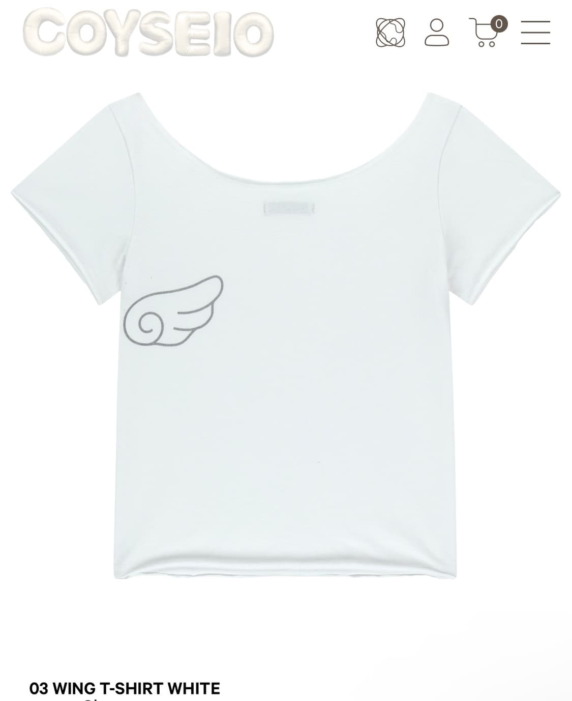 코이세이오) 03 WING T-SHIRT WH F 상품이미지1