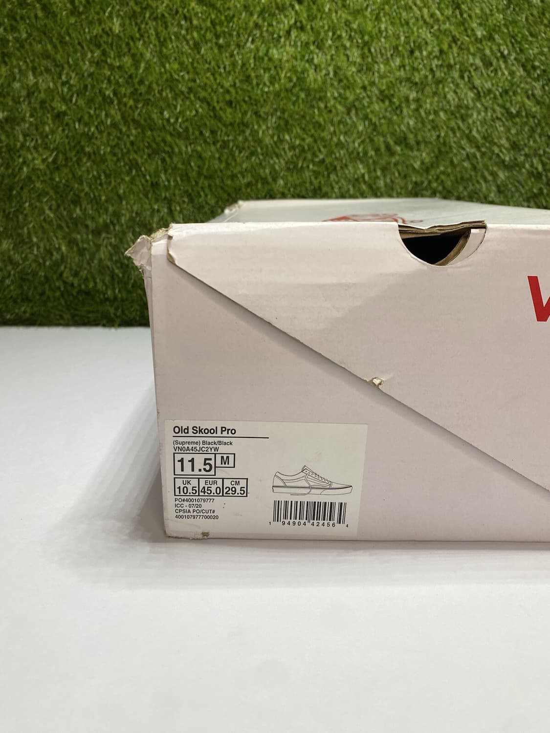 20FW 반스 x 슈프림 올드 스쿨 프로 로고 패턴 - 블랙 상품이미지7