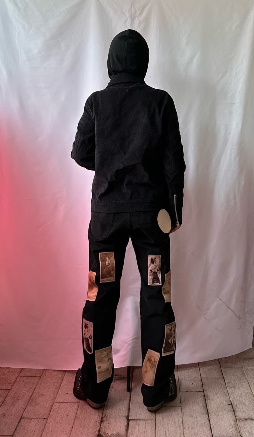 EASY BUSY old card patchwork pants 상품이미지2