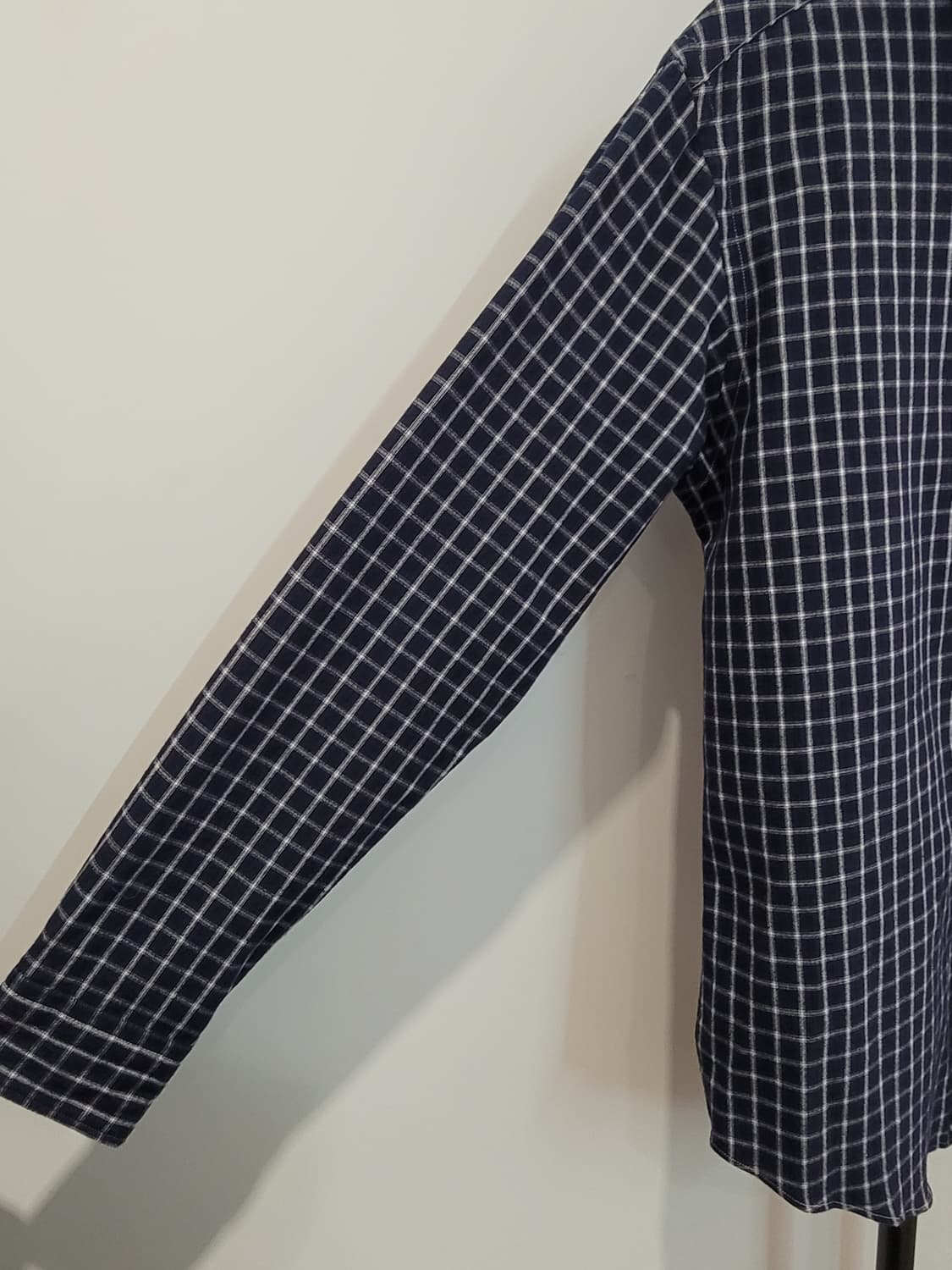 토마스모어 윈도우 체크 셔츠 블라우스 네이비 남녀공용 M사이즈 상품이미지7