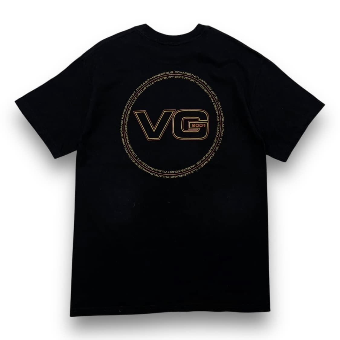 빈스 길 2001s 투어 VG 빈티지 다크 반팔 티셔츠 상품이미지3