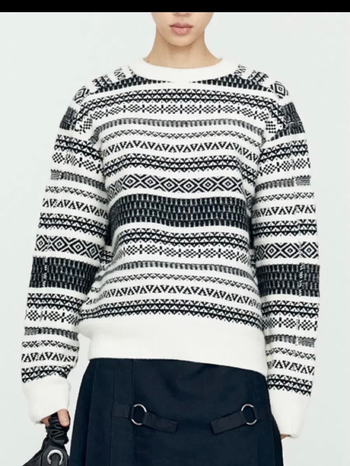 [L]앤더슨벨 NORDIC CREW-NECK SWEATER 상품이미지1