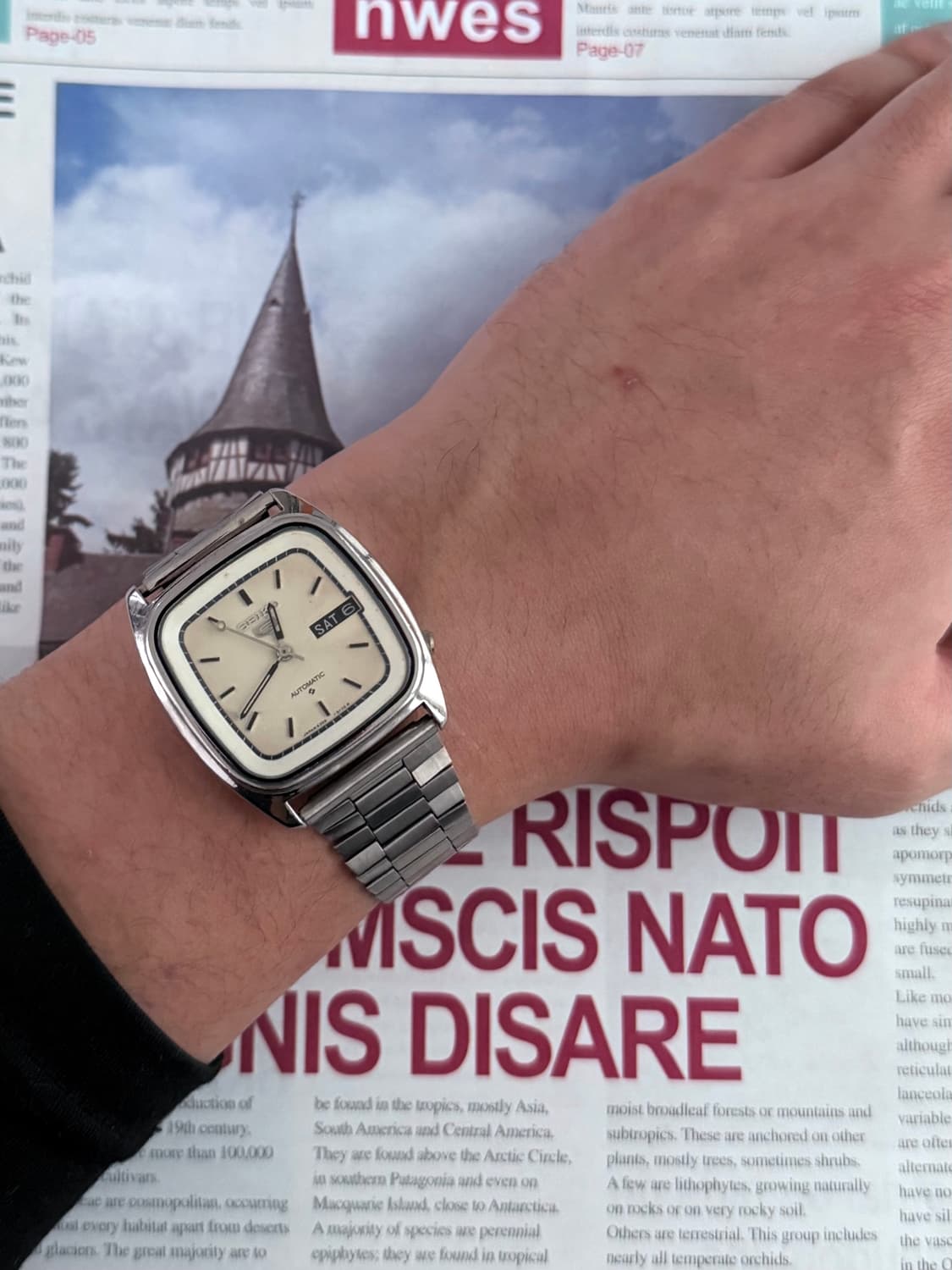 세이코 Seiko 5 오토매틱 스퀘어 상품이미지4