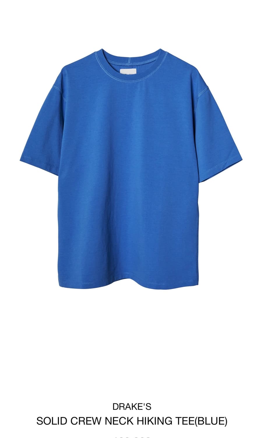 [L]드레익스 SOLID CREW NECK HIKING TEE(BLUE) 상품이미지1