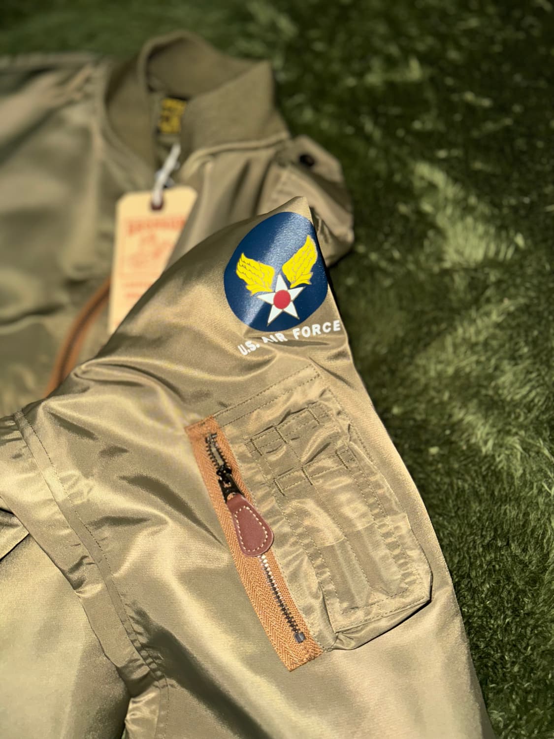 [42] Bronson 브론슨 L-2 플라이트 봄버 자켓 올리브 상품이미지3