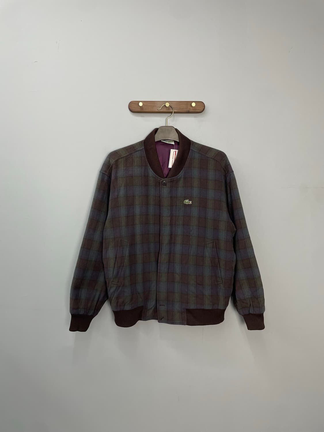 라코스테 체크 패턴 블루종 자켓 H1264 상품이미지2