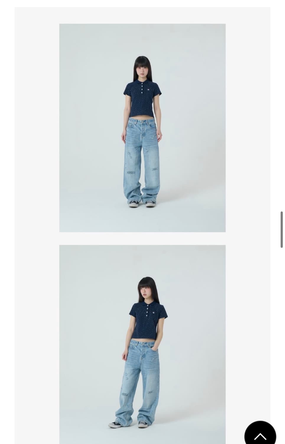 aeae 도트 피케이 티셔츠 1사이즈 상품이미지3