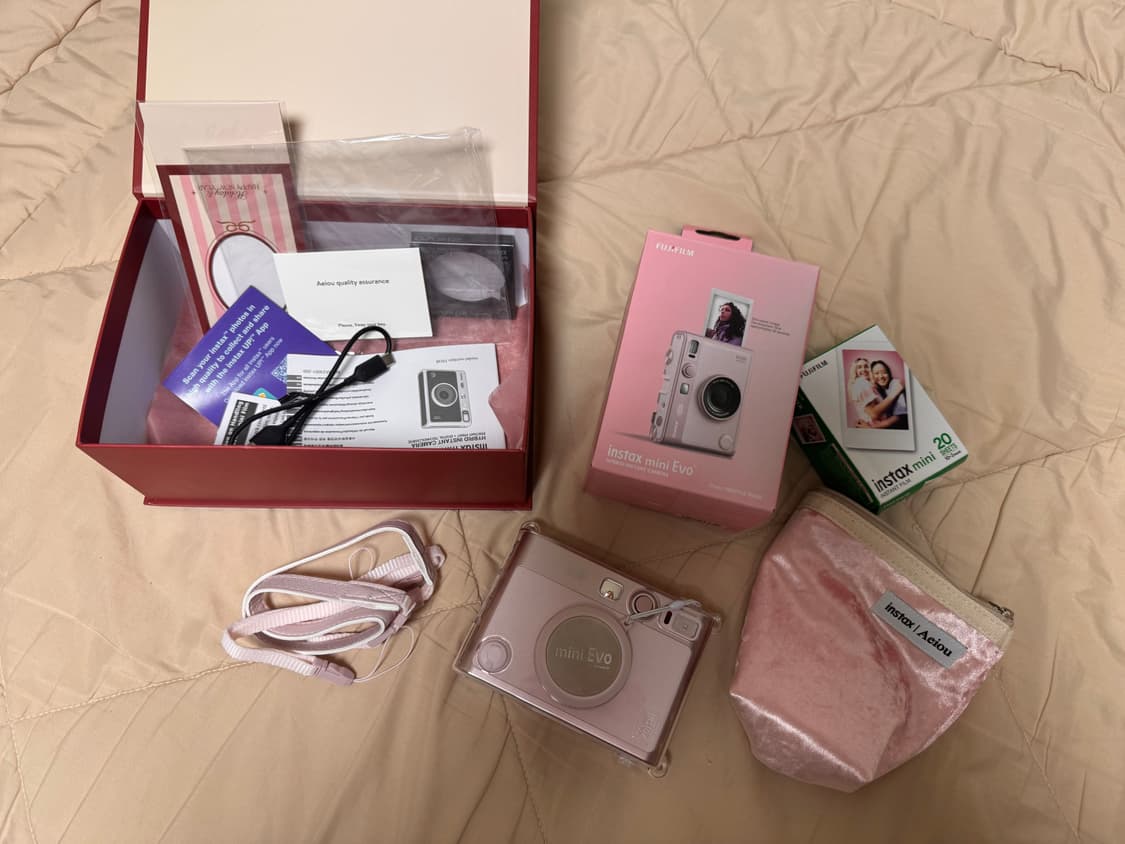 인스탁스 미니에보 젠틀로즈 + 필름 20매 상품이미지6