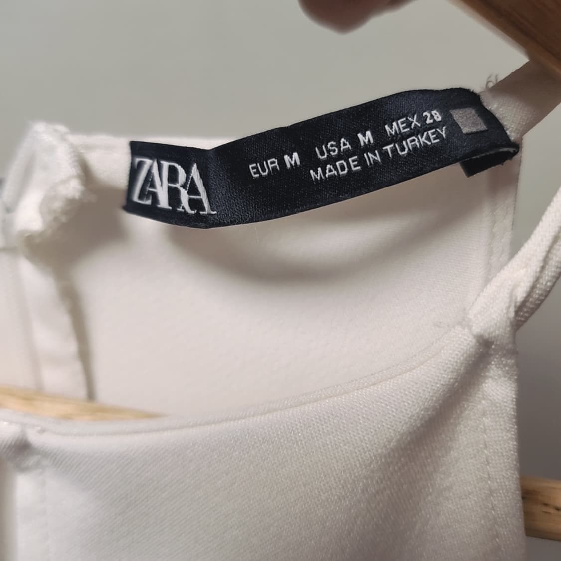 자라 화이트 홀터넥 원피스 M 상품이미지3