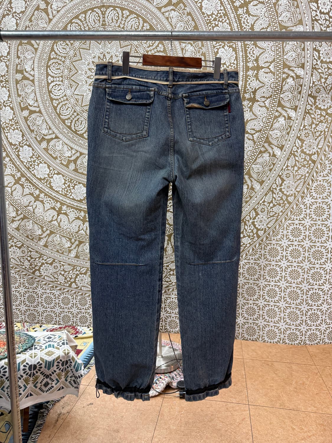 A6빈티지 디테일 데님팬츠 상품이미지5