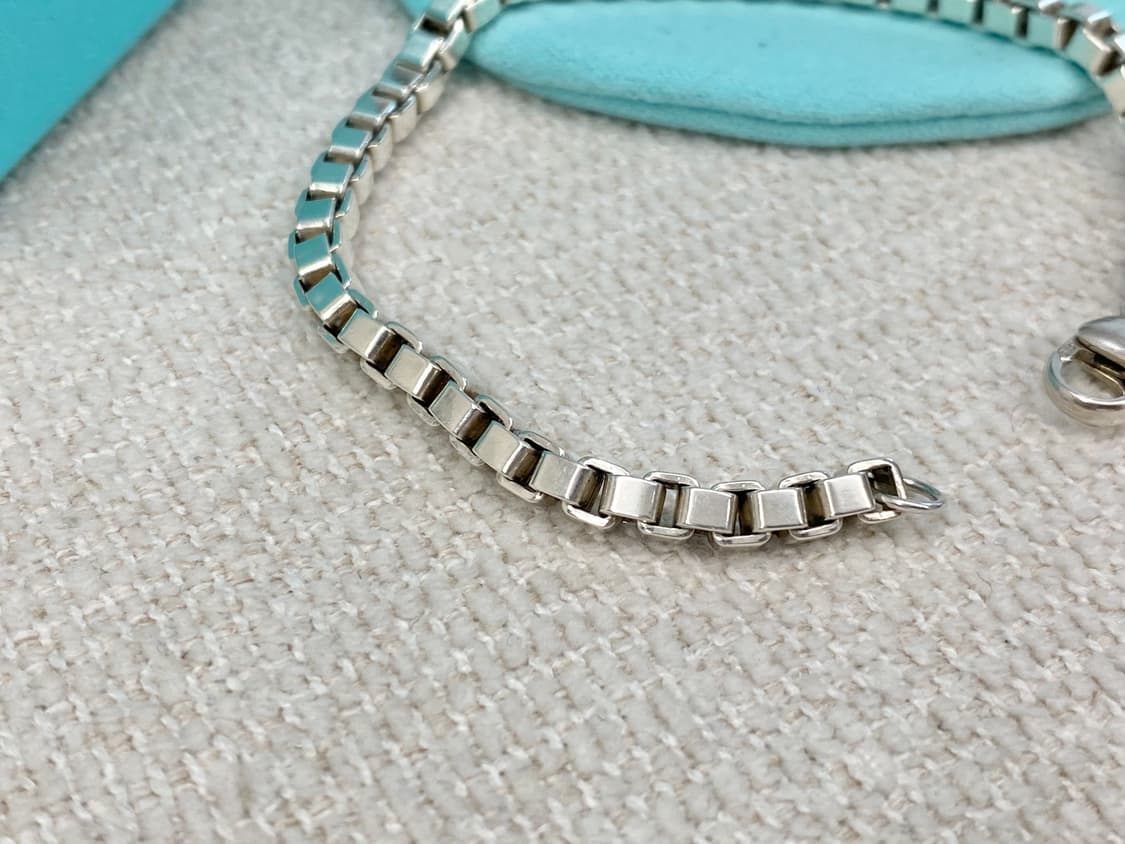 티파니 실버 베네치안 팔찌 18.5CM 남녀공용 상품이미지6