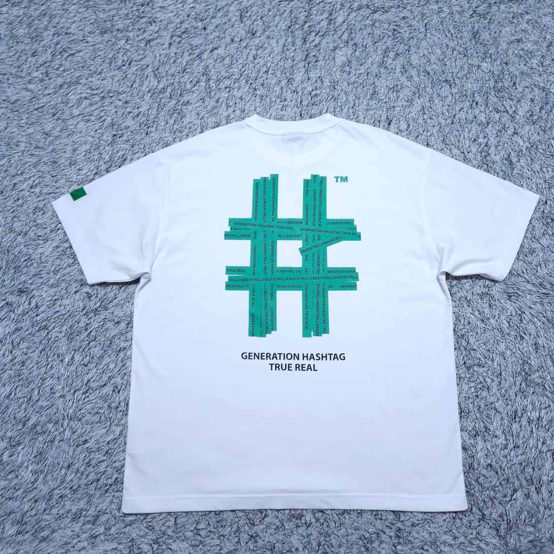 빈트릴) XL 남자 해시태그 반팔라운드티 / 왕눈이샵 상품이미지6