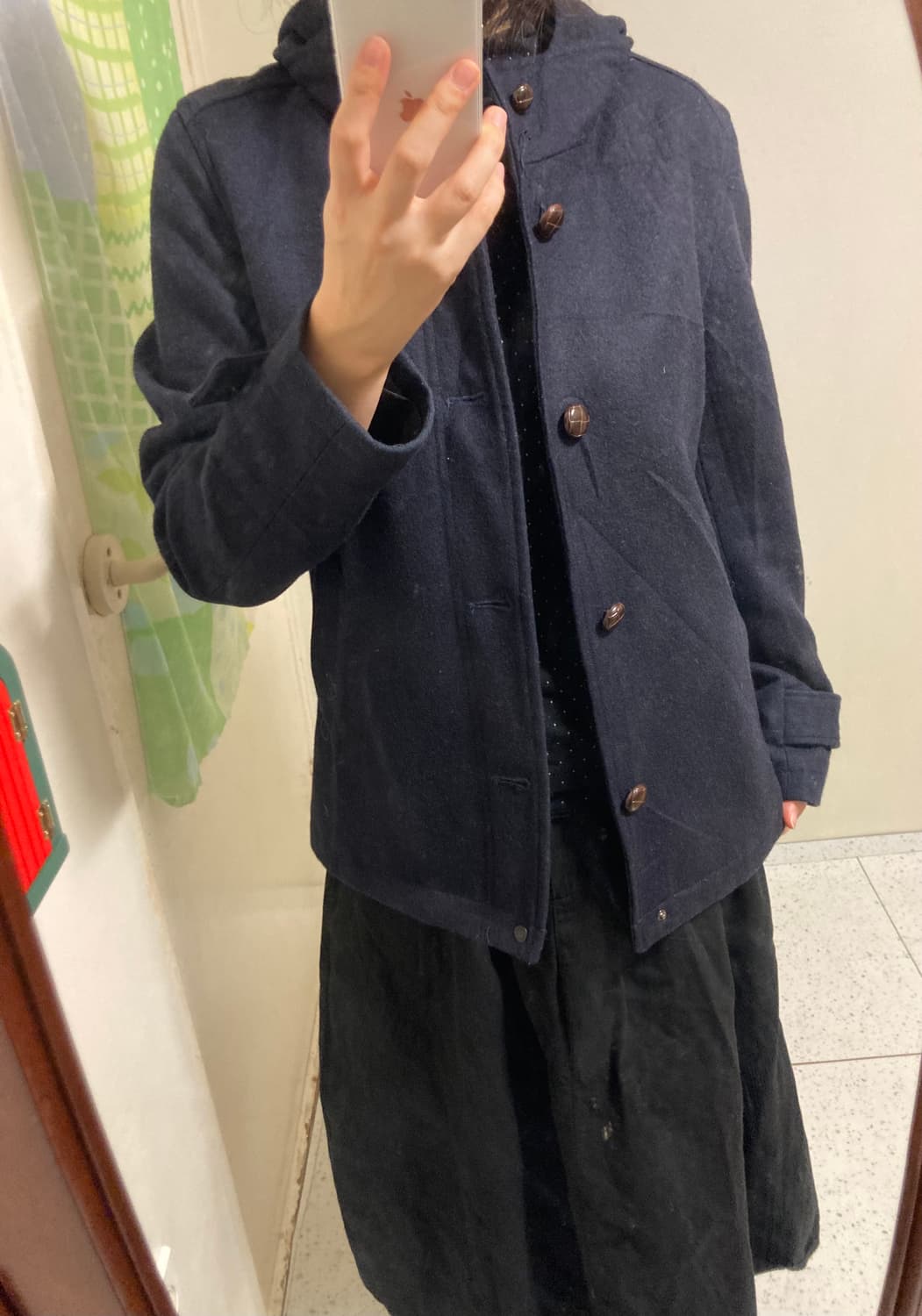 메론빵단추 남색코트 상품이미지2