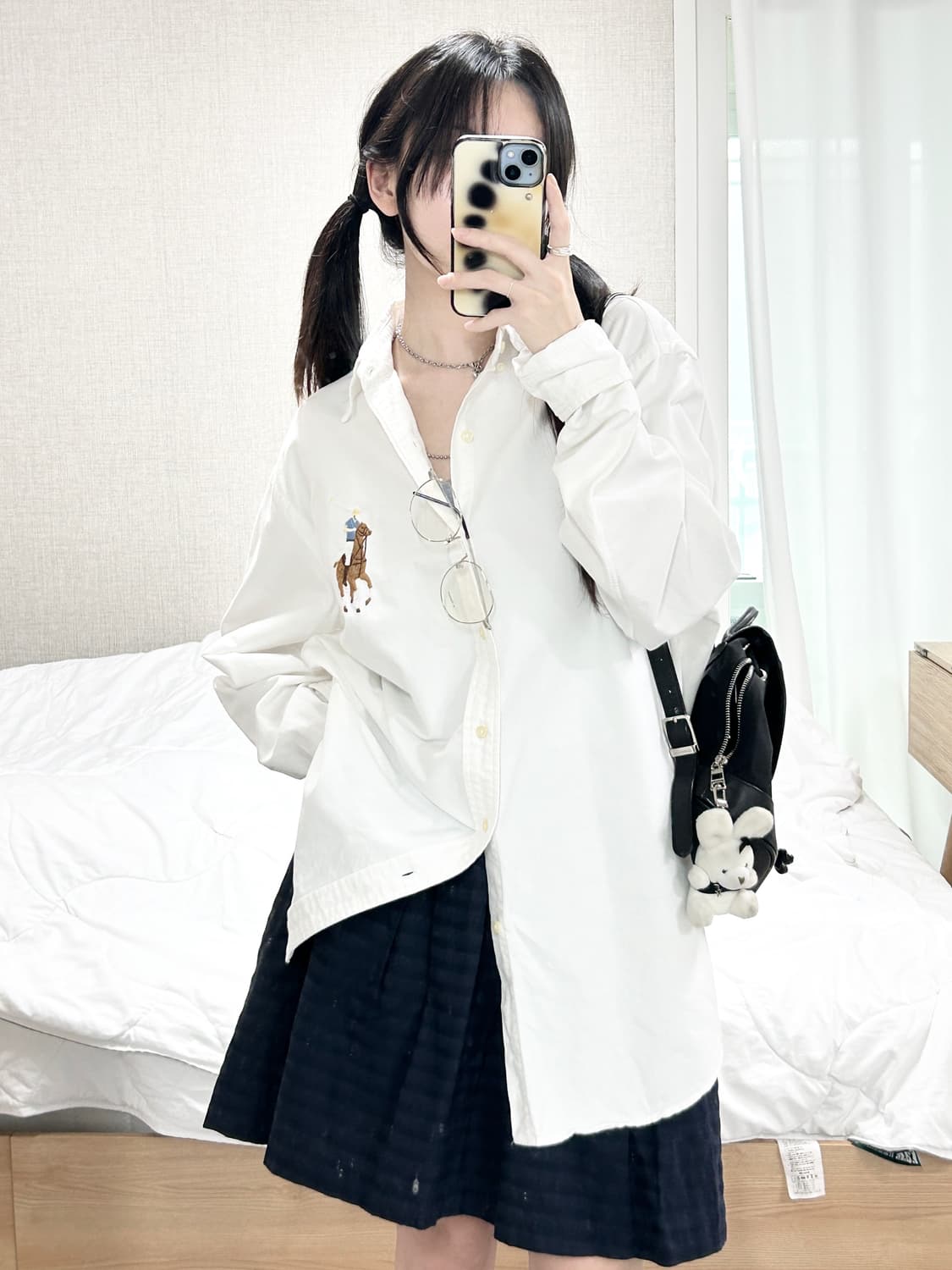 폴로 빅포니 화이트 셔츠 상품이미지3