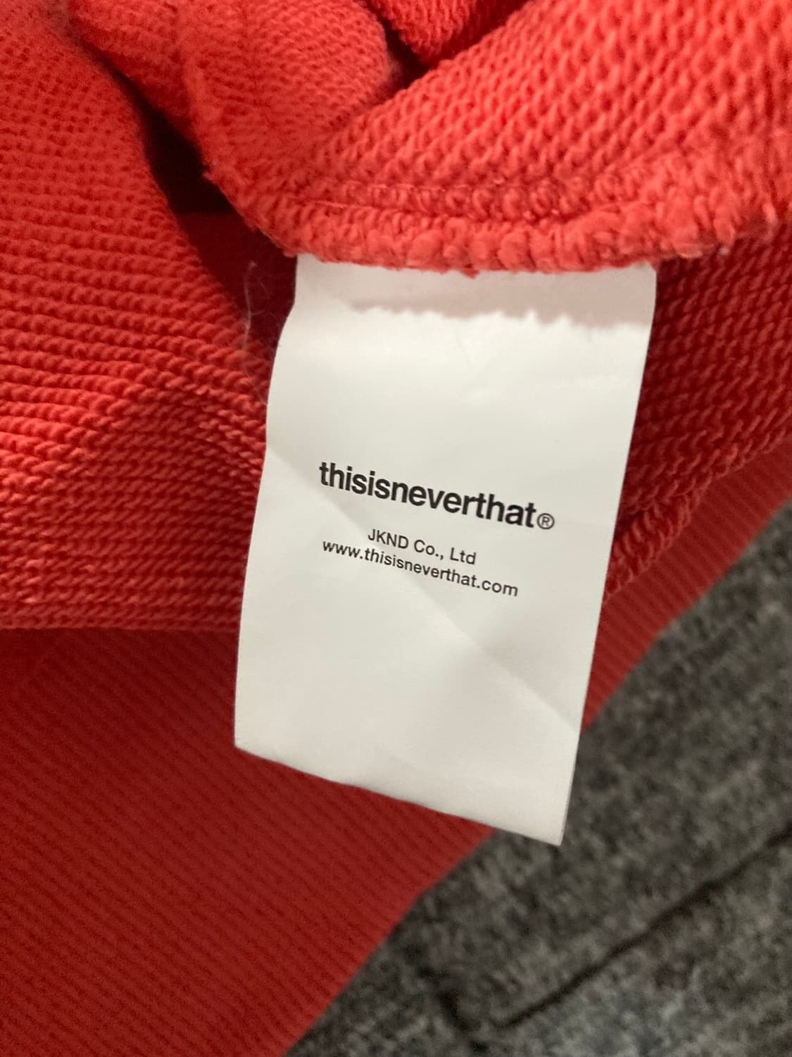 디스이즈네버댓 오렌지색 후드티 M 상품이미지4