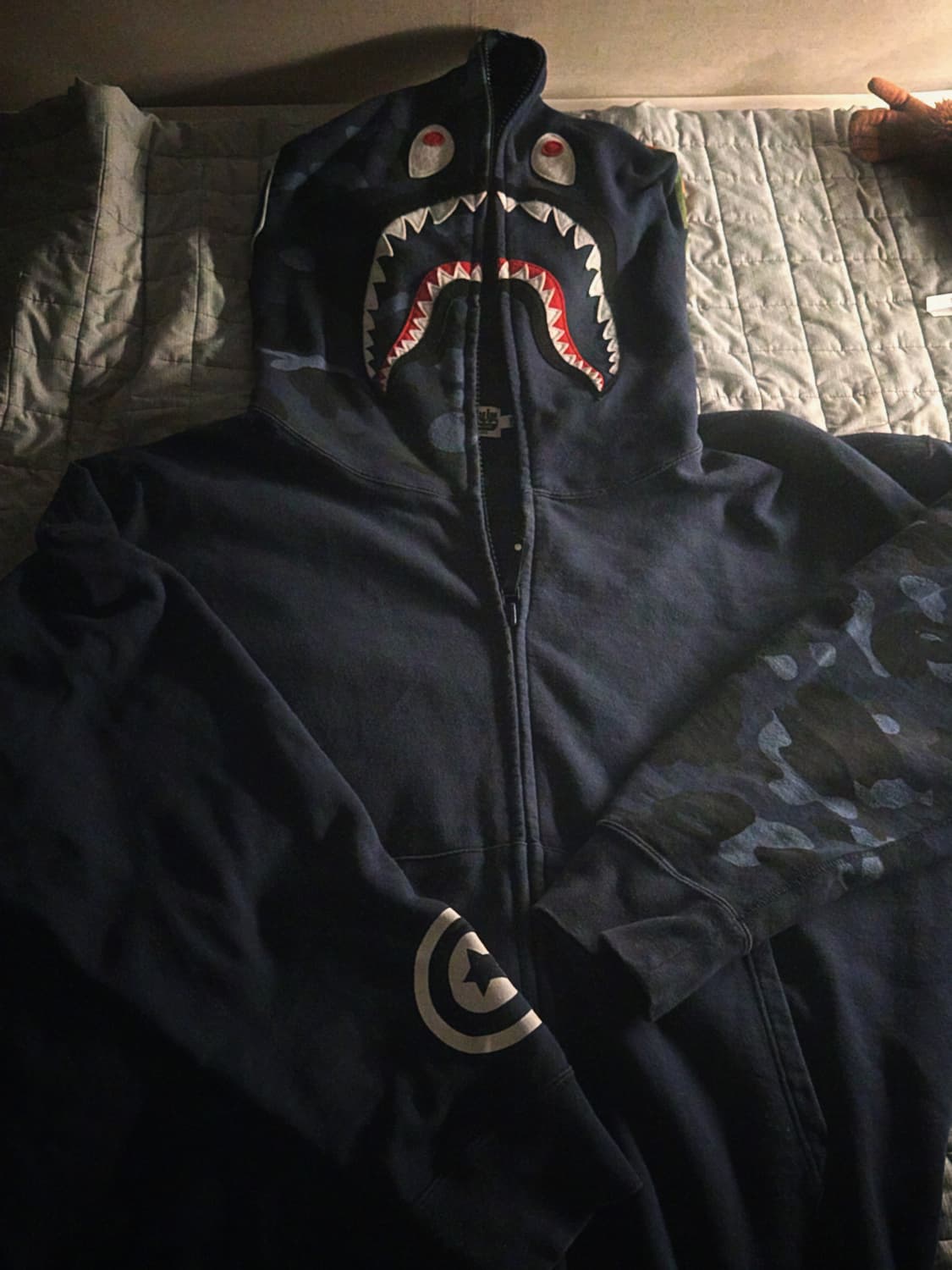 베이프 청계 샤크후드집업 상품이미지1