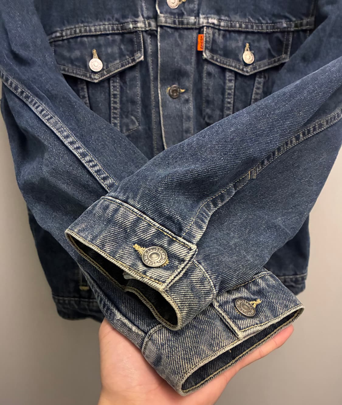 (100)빈티지 리바이스 66902 오렌지탭 3세대 데님 트러커자켓 상품이미지7