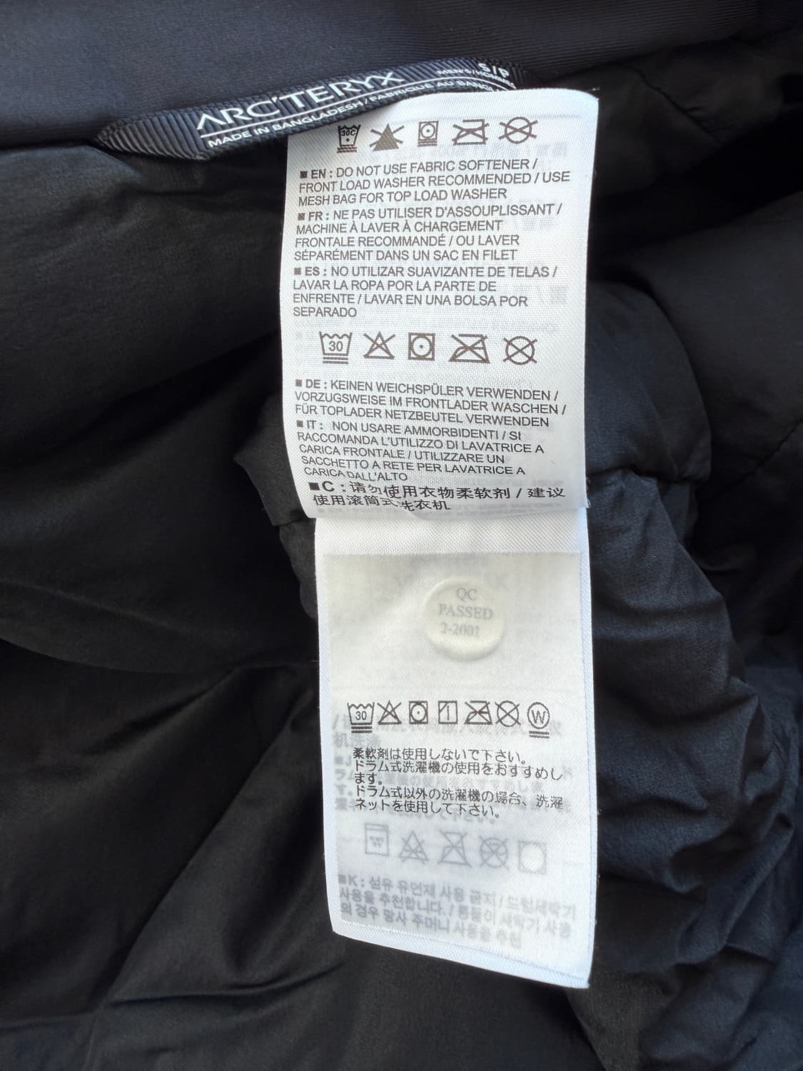 빔즈 x 아크테릭스 아톰 AR 후디 블랙 오렌지 BEAMS  Atom  상품이미지7