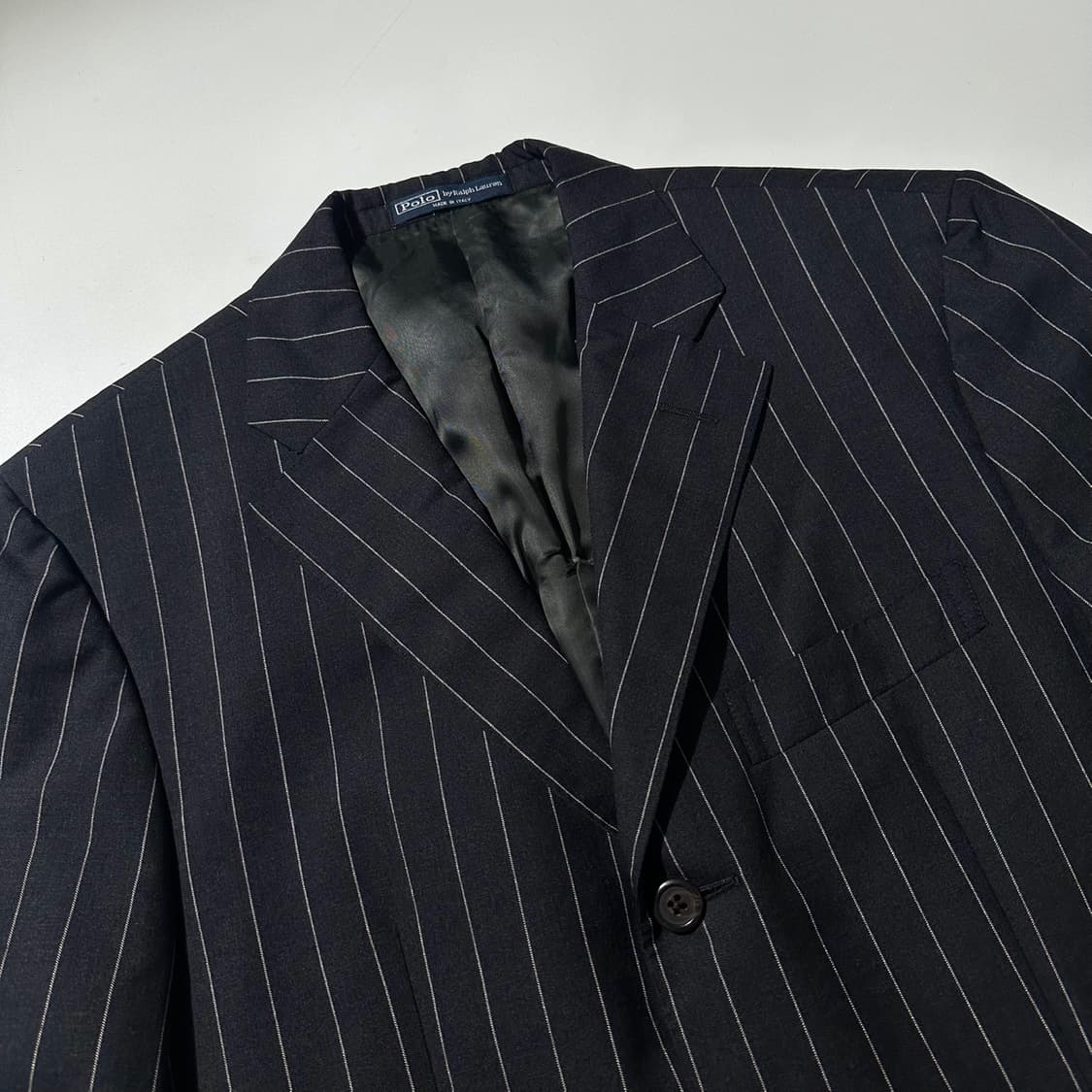 폴로 랄프로렌 이태리 메이드 스트라이프 싱글 3B 블레이저 상품이미지3