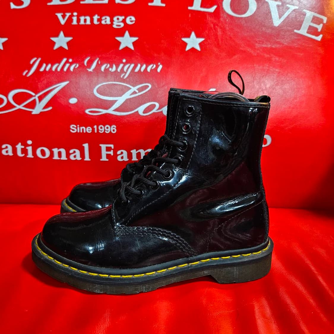 닥터마틴(Dr.Martens) 1460w 8홀 유광 부츠 상품이미지2