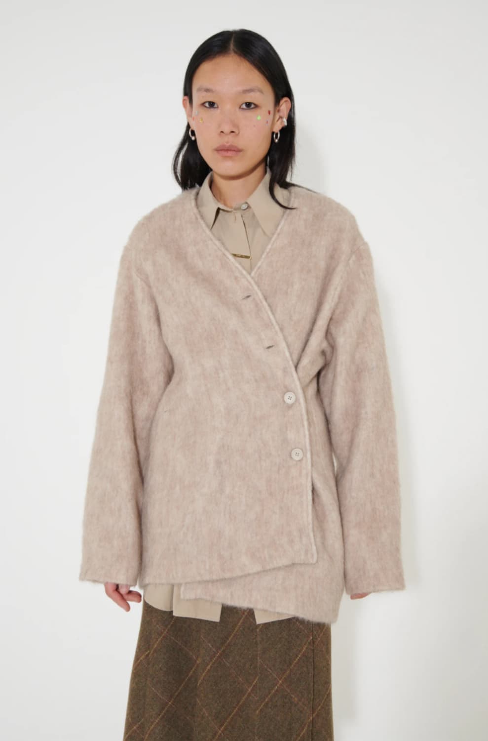 아워레가시 미드 라인 모헤어 가디건 34 여성 상품이미지3